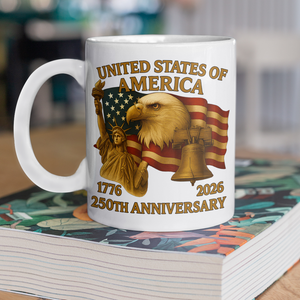 United States Of America 250th Anniversary White Mug HA75 898046