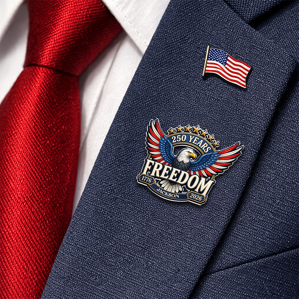 Personalized 250 Years of Freedom America 1776–2026 Acrylic Pin HA75 920950
