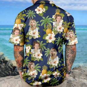 Custom Human Photo Tropical Vibe Family Hawaii Shirt HO82 893746
