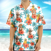 Custom Dog Photo Tropical Pattern Hawaii Shirt Gift For Dog Lovers HO82 893744