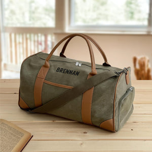 Personalized Name Embroidered Travel Bag, Groomsmen Gift, Wedding Anniversary, Valentine Gift, Best Men's Gift HO82 900796