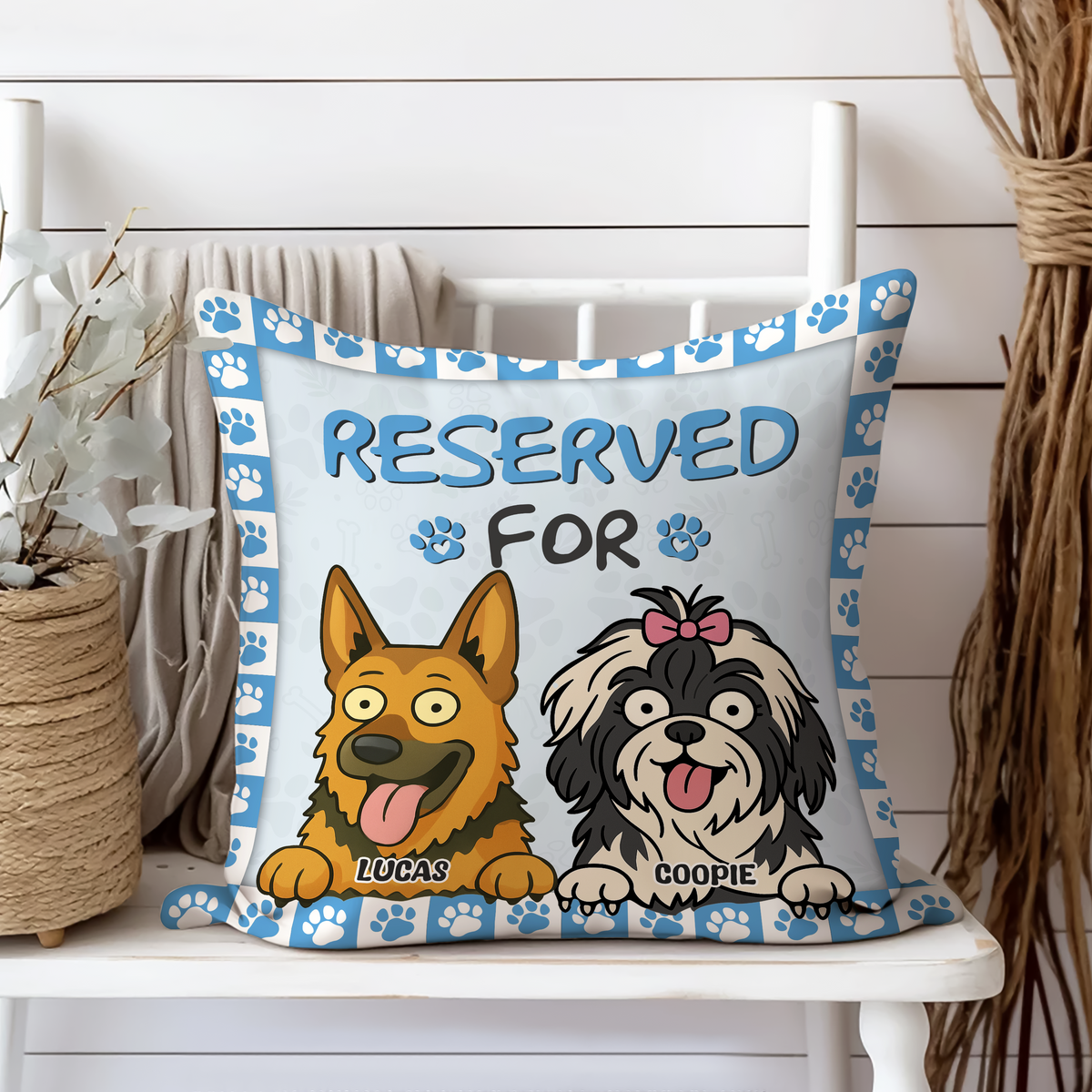 Reserved For The Dog - Personalized Pillow For Dog Lovers HA75 892132