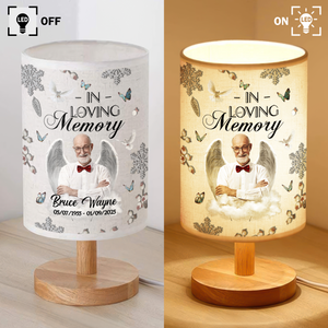 Custom Photo Forever In Our Hearts Memorial Fabric Lamp TH10 892855
