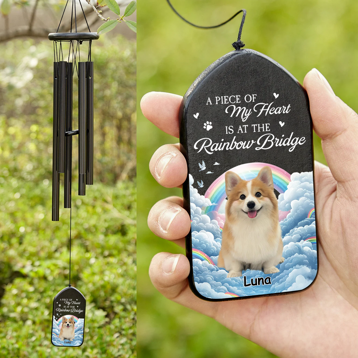 My Heart Was Not Ready Leave You - Personalized Wind Chimes LM32 893951