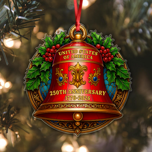 250 Years of America 1776-2026 Liberty Bell Ornament Decor Gift HO82 900098