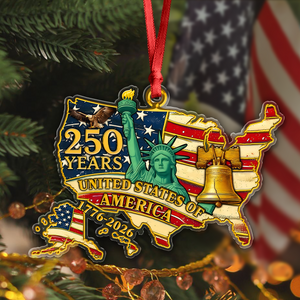 250 Years Of American Flag Liberty Eagle Acrylic Ornament Decor Gift HO82 900366