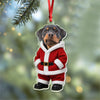 Custom Dog Cat Photo Santa Suit Acrylic Ornament, Christmas Gift For Pet Lovers TH10 170735