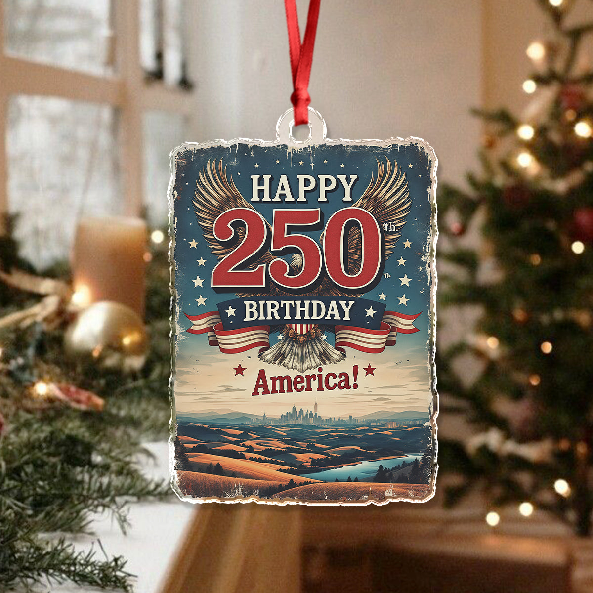 Happy 250 Birthday America Acrylic Ornament TH10 894787
