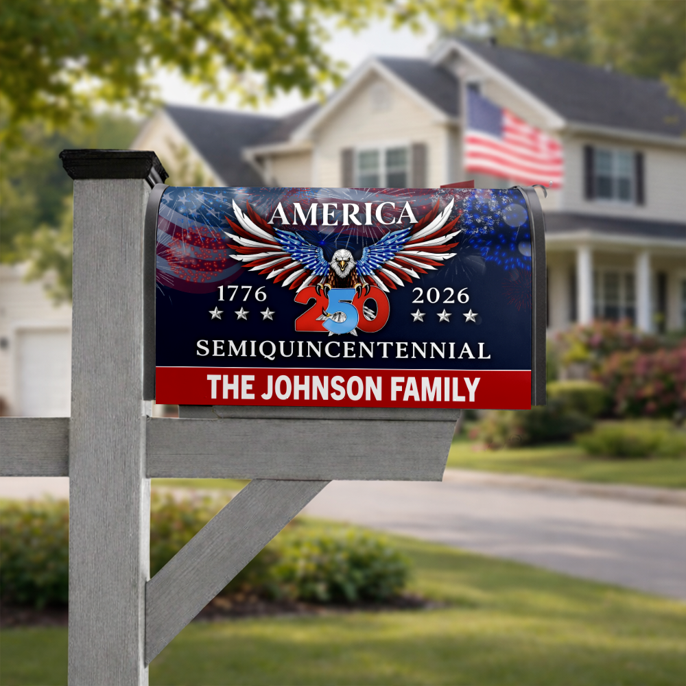 250 Years America Semiquincentennial Mailbox Cover Patriotic Decor CH07 910228