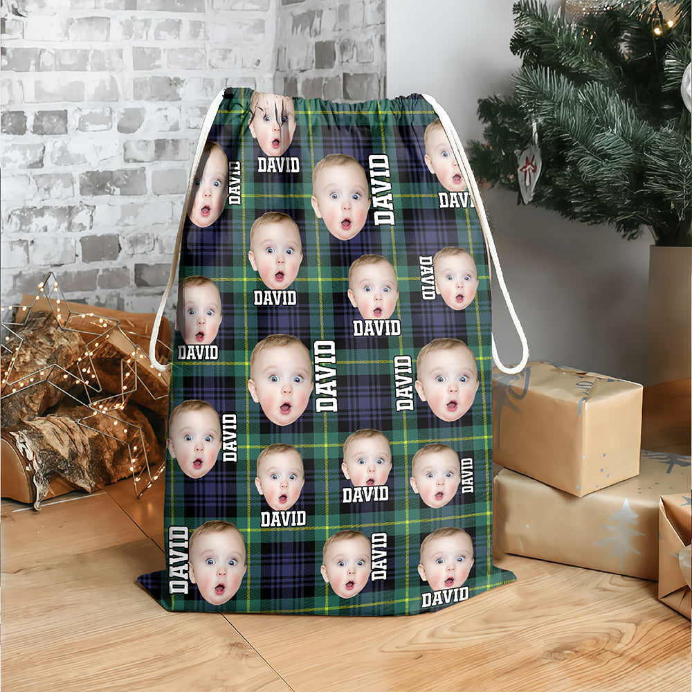 Custom Kid Photo On Christmas Gift Bag TH10 896943