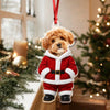Custom Dog Cat Photo Santa Suit Acrylic Ornament, Christmas Gift For Pet Lovers TH10 170735