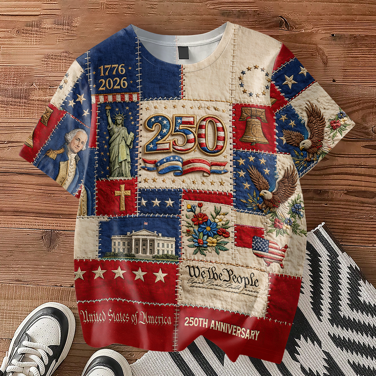 United States of America 250th Anniversary 1776 - 2026 Patriotic 3D Shirt HA75 920250
