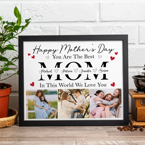 Custom Photo Happy Mother's Day To The Best Mom In This World Personalized Picture Frame CH07 895272