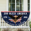 God Bless America 1776-2026 250 Years Of Freedom Eagle Non-Pleated Fan Flag HO82 902770