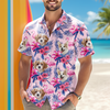 Custom Funny Photo Dog Flamingo Hawaii Shirt HA75 892226