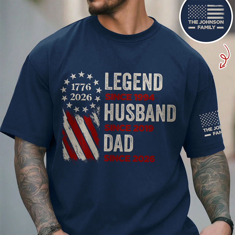 Personalized Legend, Husband, Dad And Grandpa Dark Shirt Gift For Dad, Father's Day HO82 902502