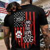 Celebrating 250 Years with My Best Friend | Patriotic Dog Dark Shirt Back HA75 921636