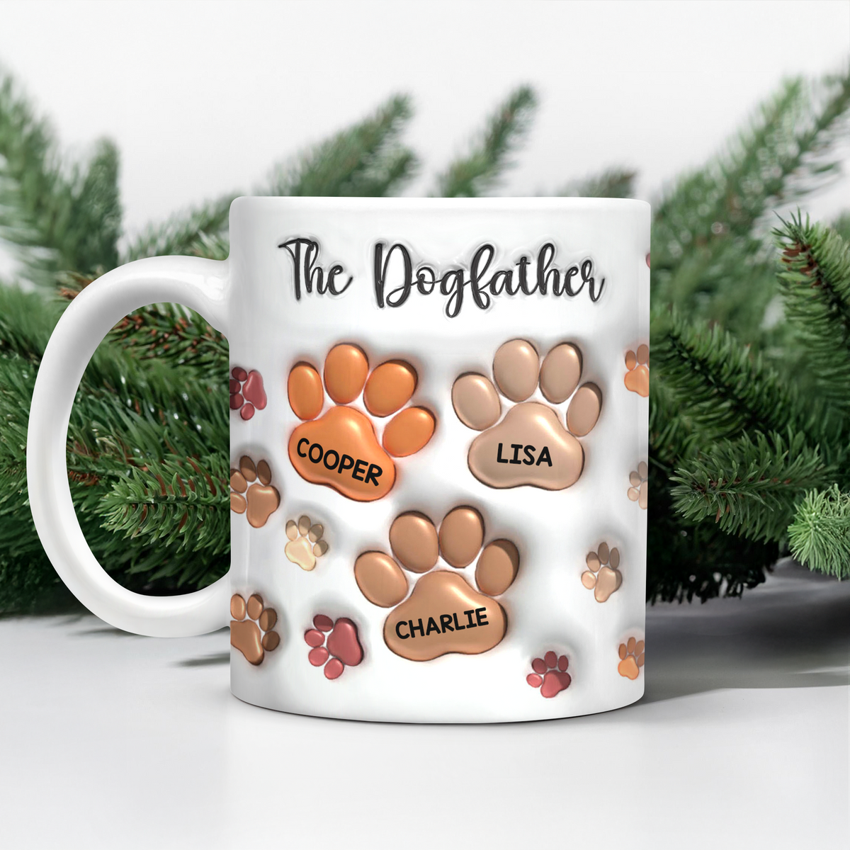 The Dogmother Dogfather 3D Inflated Effect Mug For Dog Lover TH10 894727