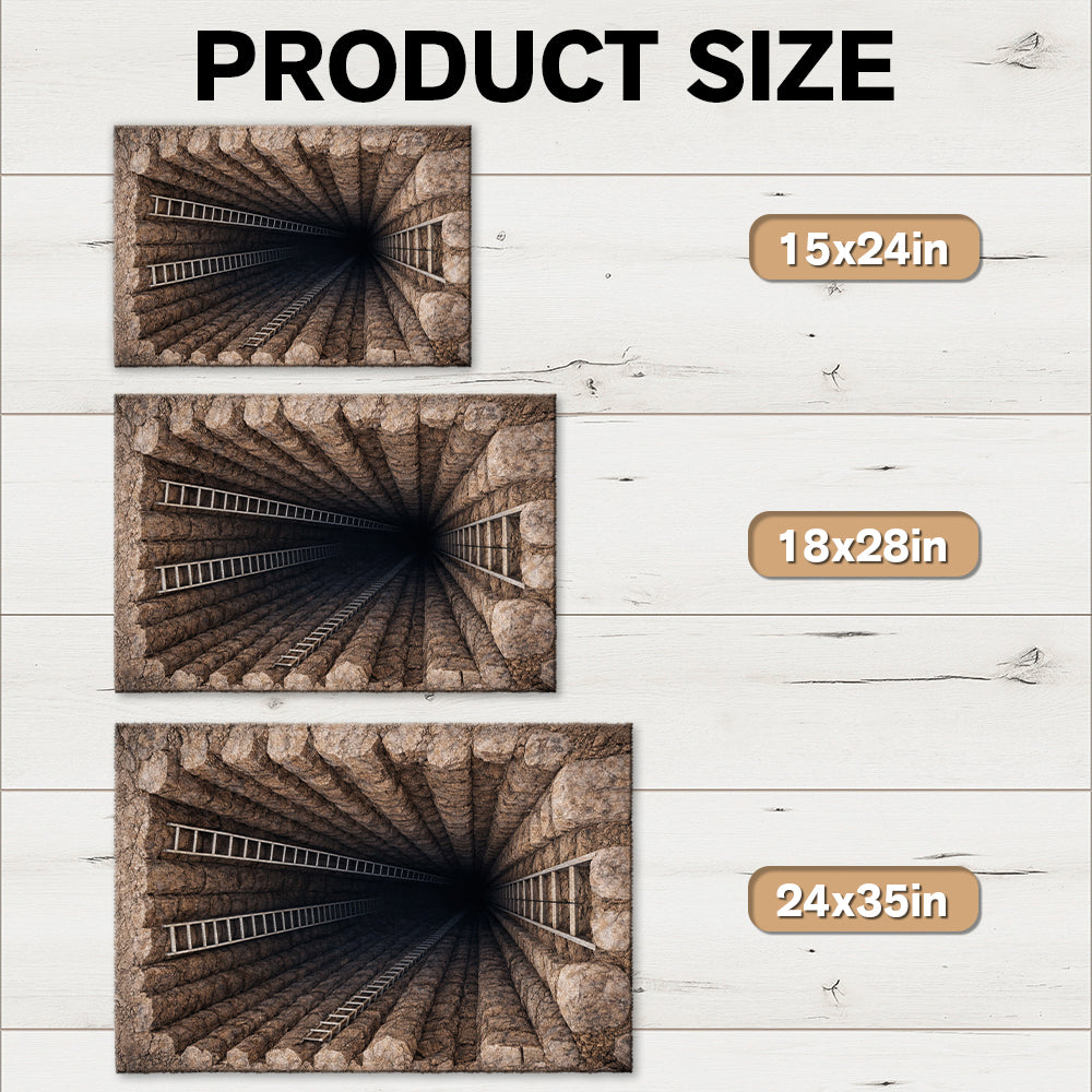 3D Vortex Illusion Doormat Personalized Gift Home, Outside Entry, Yard, Floor, Patio HO82 901132
