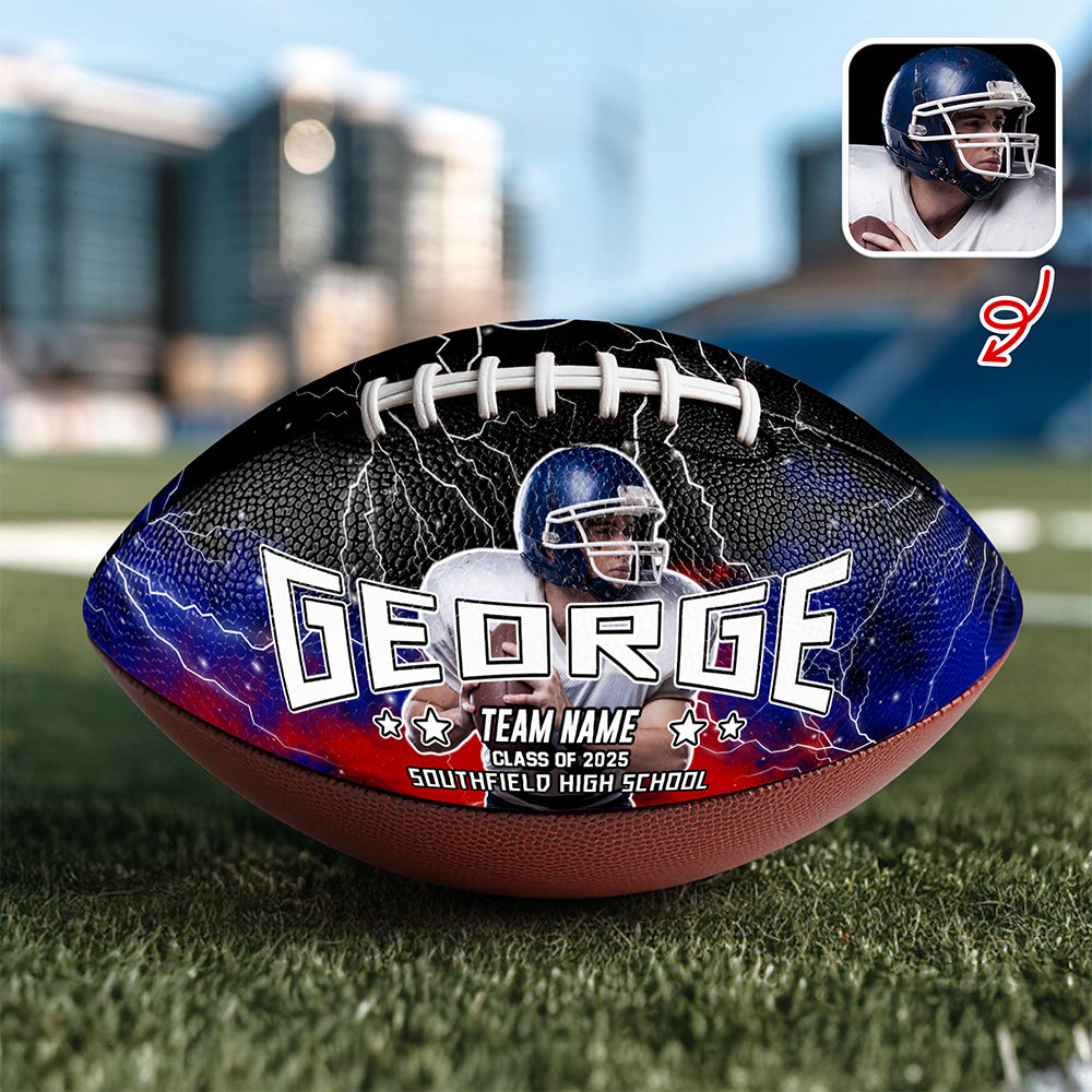 Custom Photo, Text And Color Football Ball Gift For Football Lover CH07 895516