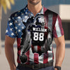 Personalized American Love Football Polo Shirt HO82 901002