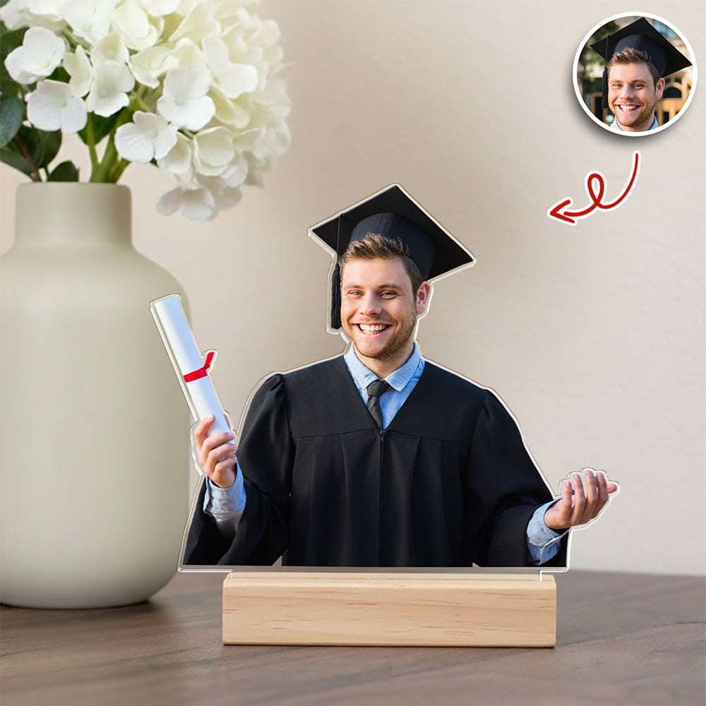 Custom Photo Acrylic Statuette, Gift for Family, Friends, Graduation Gift HO82 901136