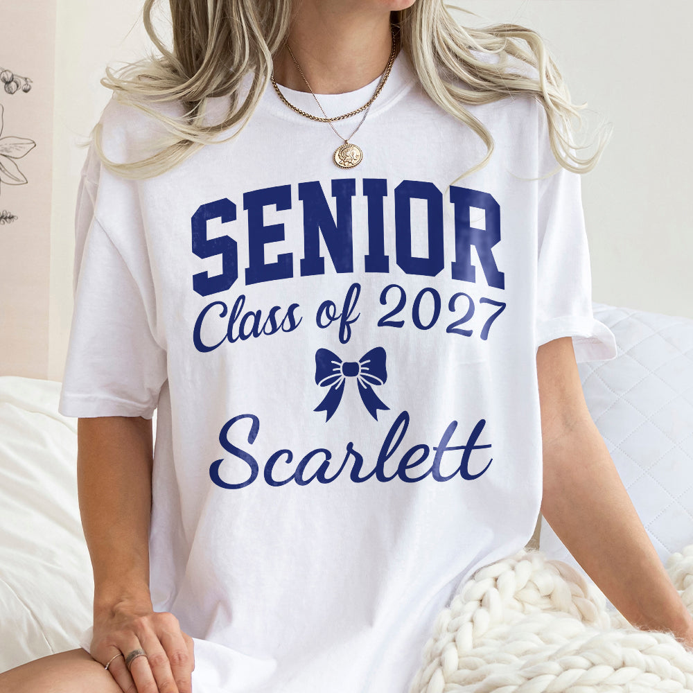 Personalized Name Senior Class of 2027 Bright Shirt Graduation Gift HA75 919100