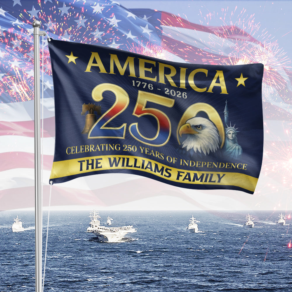 Personalized American Flag - America 250th Anniversary Double-Sided Flag HO82 900996