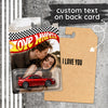 Custom Couple Photo Love Wheels Toy Car - Personalized Anniversary Gift HO82 902698