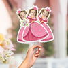 Custom Photo Princess Face Fans Personalised Birthday Gift Party Decor CH07 895438