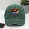 Personalized Patriotic 250th Anniversary God Bless America Eagle 1776–2026 Washed Denim Baseball Cap HA75 921022