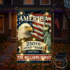 Custom Family Name Celebrate America 250th Anniversary LED Garden Flag Patriotic Gifts CH07 899152