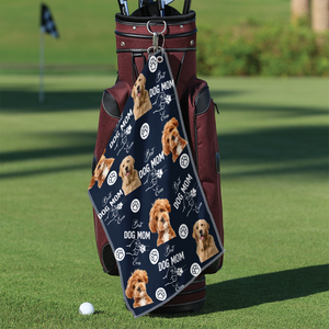 Custom Photo Best Dog Dad/Dog Mom Ever Golf Towel HO82 894262