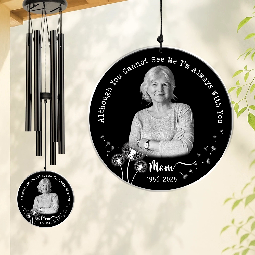 Custom Photo Your Wings Were Ready But Our Hearts Were Not Acrylic Wind Chimes TH10 894211