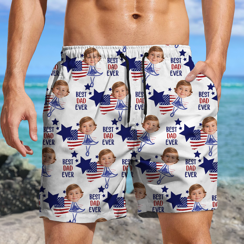 Custom Photo Best Dad Ever Beach Short For Summer TH10 892897