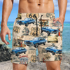 Custom Car Photo Rout 66 Authentic Beach Short TH10 892711