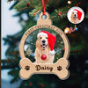 Custom Photo Dog First Christmas Wood And Acrylic Ornament HA75 897042
