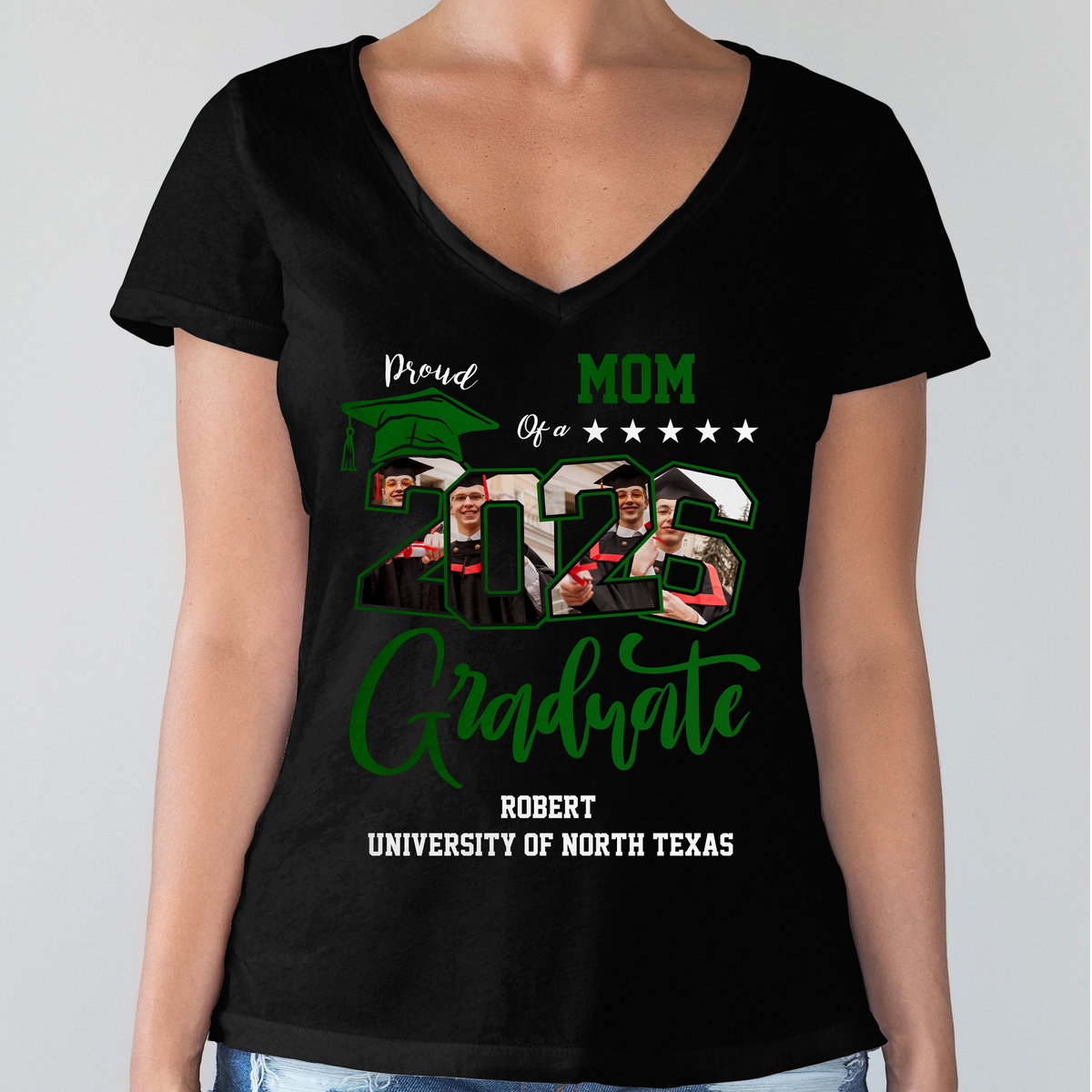 Custom Photo Proud Family Of A Graduate Graduation Dark Shirt For Family Members HA75 891934