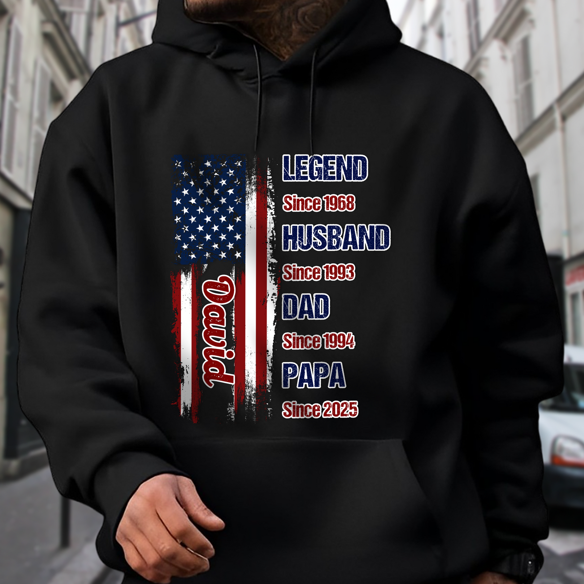 Personalized Legend Husband Dad Papa US Flag Dark Shirt CH07 895832