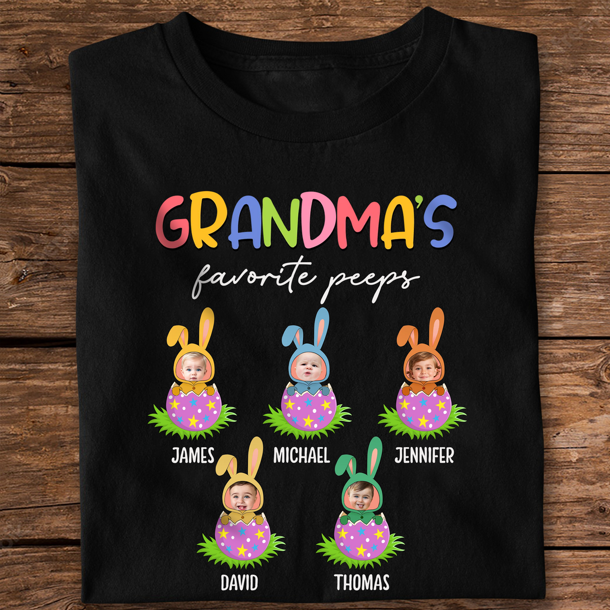 Nana Grandma Favorite Peeps Dark Shirt Personalized Gift HO82 893540
