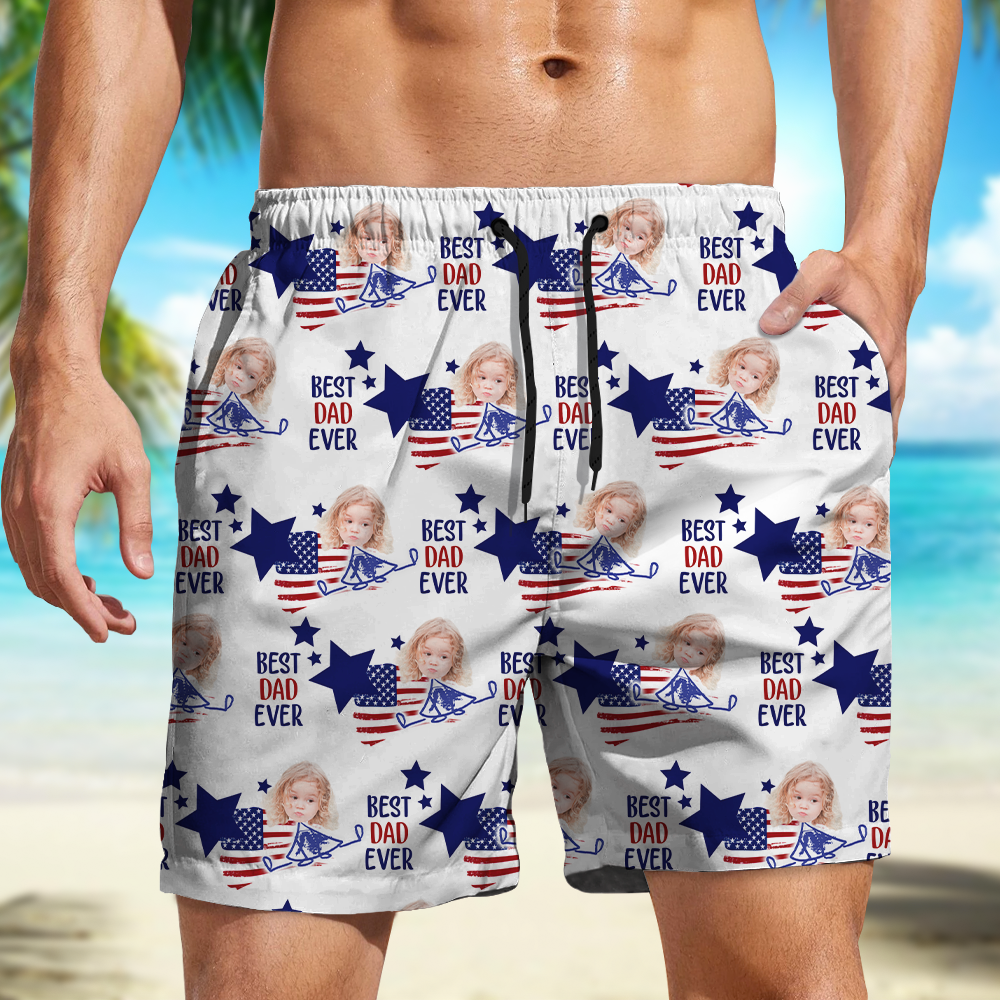 Custom Photo Best Dad Ever Beach Short For Summer TH10 892897