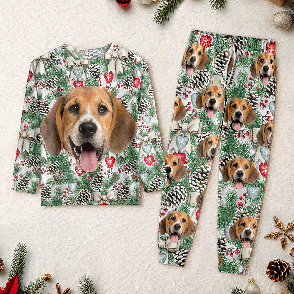 Custom Dog Face Photo With Christmas Accesories Sleepwear CH07 899248