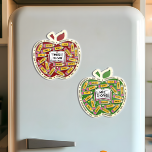 Thank You Kindergarten Teacher Acrylic Apple Shaking Magnet Personalized Gift From Students HO82 894290