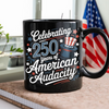 250 Years America 250th Anniversary USA 4th of July Black Mug HO82 894822
