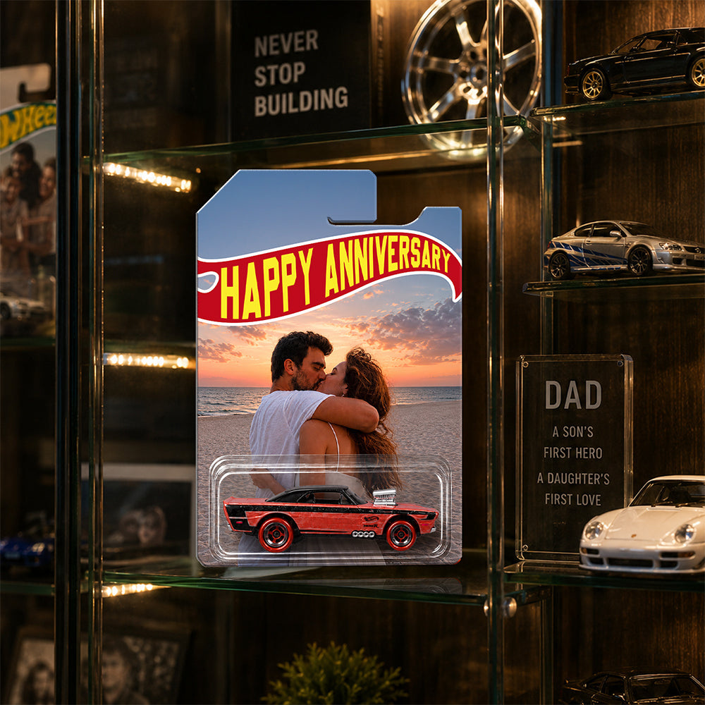Custom Photo Happy Anniversary Couple Wheels Anniversary Gift for Husband HA75 921548