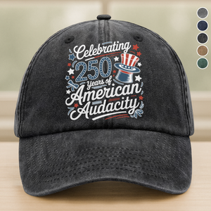 250 Years America 250th Anniversary USA 4th of July Washed Denim Baseball Cap HO82 894818