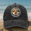 Custom Photo The Man The Myth Dog Dad Washed Denim Baseball Cap HA75 892496