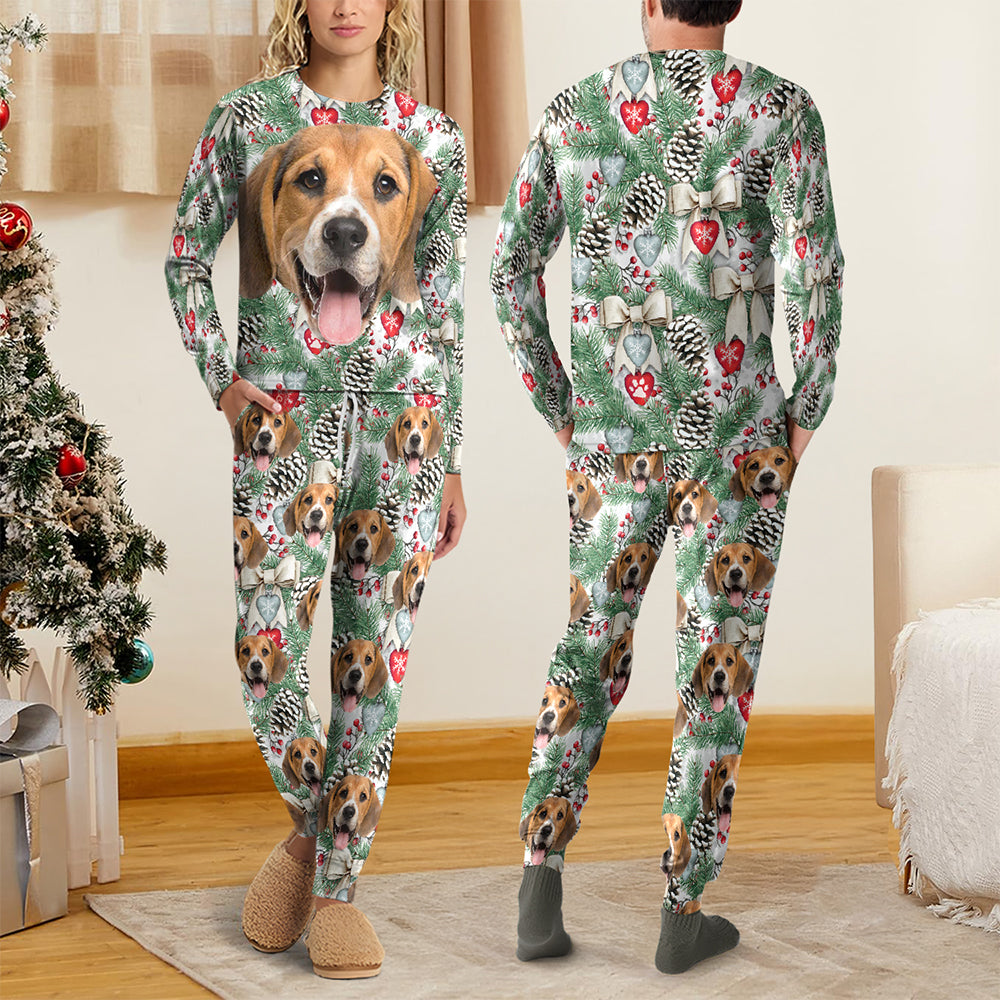 Custom Dog Face Photo With Christmas Accesories Sleepwear CH07 899248