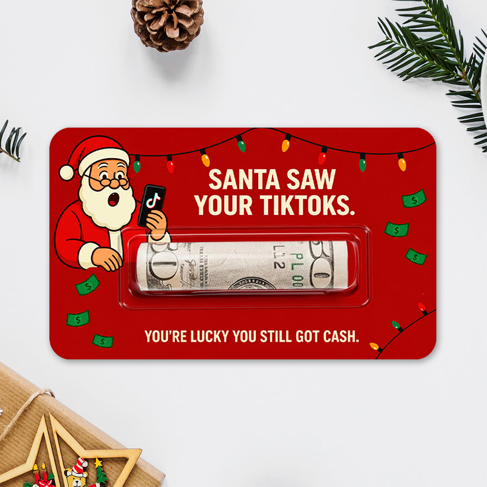Personalized Reindeer Approved Financial Assistance Funny Christmas Money Holder Card LM32 669729