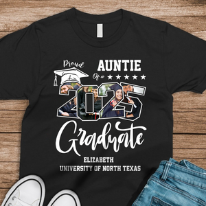 Custom Photo Proud Family Of A Graduate Graduation Dark Shirt For Family Members HA75 891934